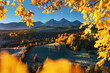 Jesienna ramka na góry