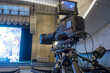 © maxcam - television camera in the concert hall, before the concert