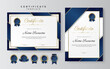 © Kingsmen - Modern blue certificate template and border, for award, diploma, honor, achievement, graduation and printing