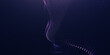 © AVADA - Abstract background with dynamic waves, lines, and particles. 3d render wave line dot background, line wave light glowing effect particular background.