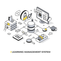 learning management system isometric
