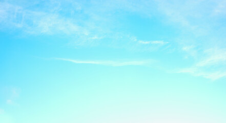 Wall Mural - light turquoise blue sky background