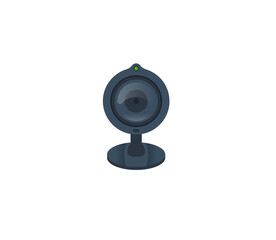 Web camera vector isolated icon. Web camera emoji illustration. Web camera vector isolated emoticon