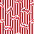 © DUOTONE - Popcorn box seamless pattern for packaging, boxes, clothes