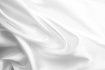 Wall Mural - White satin silk, elegant fabric for backgrounds