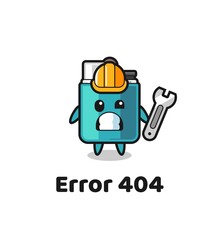 Sticker - error 404 with the cute lighter mascot