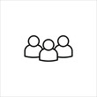 © NAPISAH - Illustration of crowd of people icon. Social icon. Flat style design. User group network. Corporate team group. Community member icon.