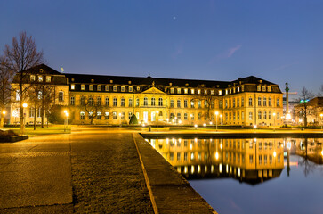 Sticker - The New Palace in Stuttgart, Germany at night