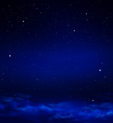 Wall Mural - background of the night sky with stars