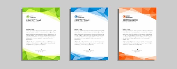 Sticker - modern corporate letterhead template design