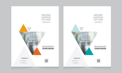 Cover design for annual report and business catalog, magazine, flyer or booklet. Brochure template layout. A4 cover vector EPS-10