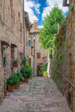 Fototapeta Panele - Monticchiello (Italy) - The wonderful medieval and artistic village of Tuscany region, in the municipal of Pienza, during the spring.