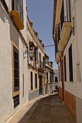 street with traditional houses in Cordoba, Andalusia, Spain