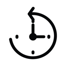 Time Restore Isolated Vector Icon Which Can Easily Modify Or Edit

