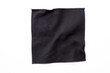© Savvapanf Photo © - Black square piece of cloth, napkin isolated on white