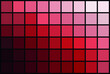 Vector illustration of an RGB color palette in shades of red
