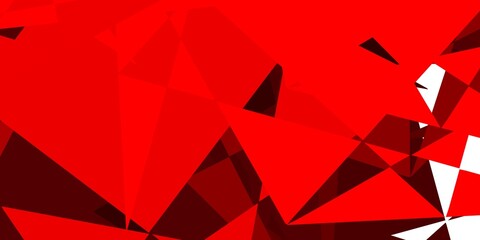 Wall Mural - Light Red, Yellow vector background with triangles.