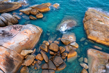 Poster - Aerial view of seashore near Lamai Beach, Koh Samui, Thailand.