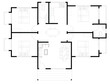 © Aisyaqilumar - House layout plan with 4 bedrooms and 2 bathrooms with basic furniture. Each room has its own balcony. 2D CAD drawings and in black and white.