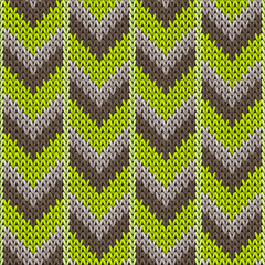 Wall Mural - Cotton downward arrow lines knitted texture