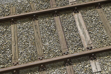Railroad Tracks Closeup
