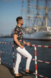 Mateusz Komorowski Gdynia nad morzem spacer pokaz mody fashion
