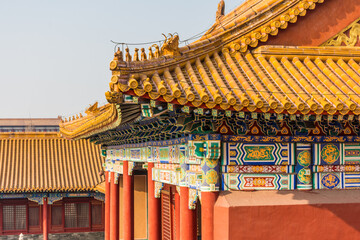 Wall Mural - Amazing view of the Forbidden City of Beijing, China