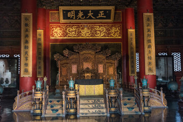 Wall Mural - Amazing view of the Forbidden City of Beijing, China