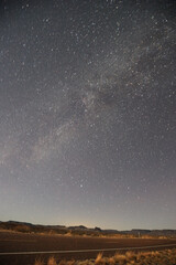 Wall Mural - A beautiful view of a starry sky at evening