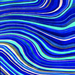  Blue wavy effect lines dynamic retro poster paint wallpaper