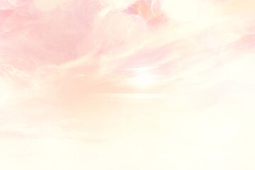 Wall Mural - sunrise sky watercolor gradient colors, beautiful abstract nature wallpaper