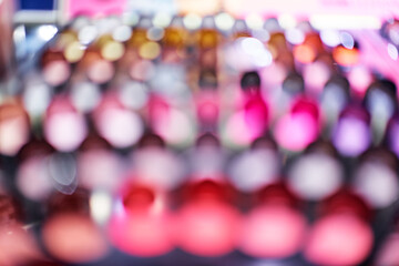 Wall Mural - Abstract pink background. Bokeh. Out of focus.