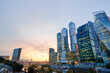 © luengo_ua - Modern skyscraper architecture. Moscow international business center Moscow city at sunset, Russia.