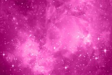 Rose Pink Galaxy Space Background