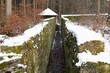 Ein Laufgang der  ober- und unterirdischen , historischen Jagdanlage Rieseneck bei Kleineutersdorf in Thüringen, deren Anfänge im 16. Jahrhundert liegen
