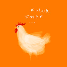 Cute And Funny Colorful Farm Rooster, Chicken,cock, Cockerel, Cartoon Vector Illustration.