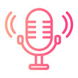 © Barudak Lier - microphone gradient icon