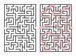 © khaladok - Abstract maze / labyrinth with entry and exit. Vector labyrinth 297.