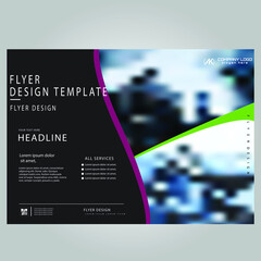 Wall Mural - Business Flyer Design Template