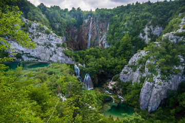 Wall Mural - Plitvice National Park in Croatia, Europe. Beauty of nature concept background.