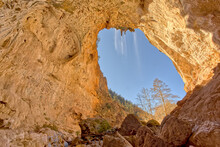Arch Cave Below Tonto Natural Bridge AZ