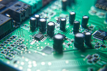 Electronic Circuit Board. Electronic Components.