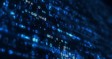 Digital technology and cyber abstract background 3d illustration