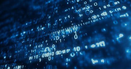 Digital technology and cyber abstract background 3d illustration