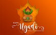 Happy Ugadi festival gudi padwa  Vector