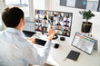 © Andrey Popov - Online Remote Video Conference Webinar Scrum Meeting