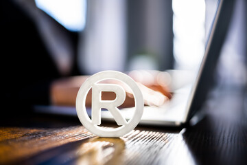 copyright symbol protection sign. register trademark