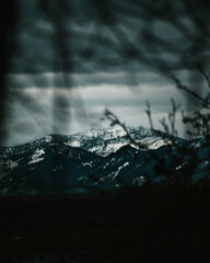 Wall Mural - a beautiful view of bavarian mountains