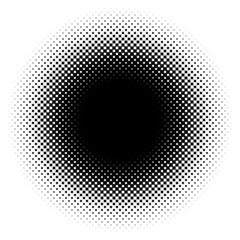 Aufkleber - Checkered, squares halftone. Square tiles mosaic abstract geometric design element