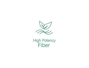 Wall Mural - high potency fiber icon vector illustration